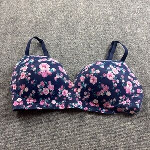 VICTORIA’S SECRET Women’s Blue Floral Incredible Bra Wireless Push-Up size: 38D